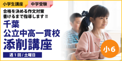 千葉公立中高一貫校添削講座