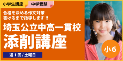埼玉公立中高一貫校添削講座