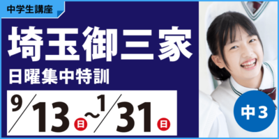 埼玉御三家日曜集中特訓