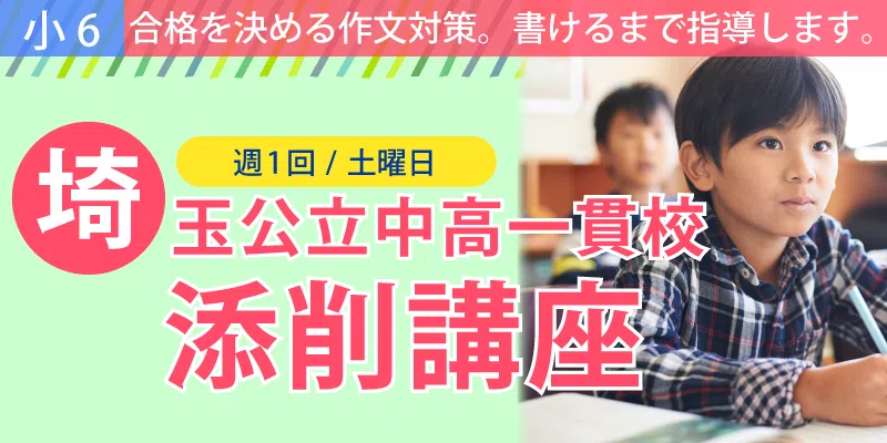 埼玉公立中高一貫校添削講座